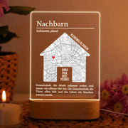 LED Nachtlicht - Geschenk für Nachbarn Weihnachten oder Geburtstag