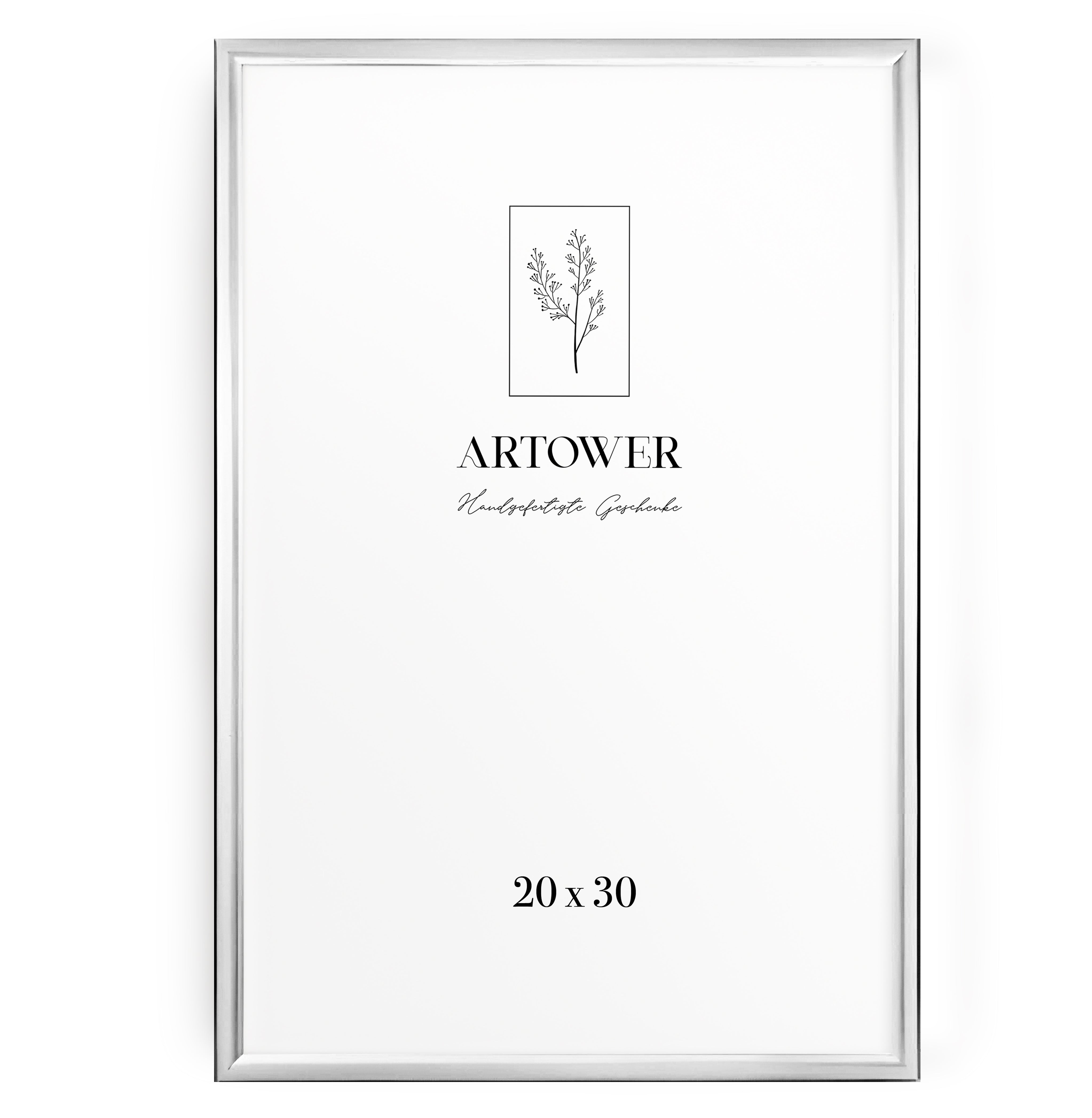 Bilderrahmen für 20 x 30 cm - Alu Silber