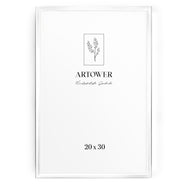 Bilderrahmen für 20 x 30 cm - Alu Weiß