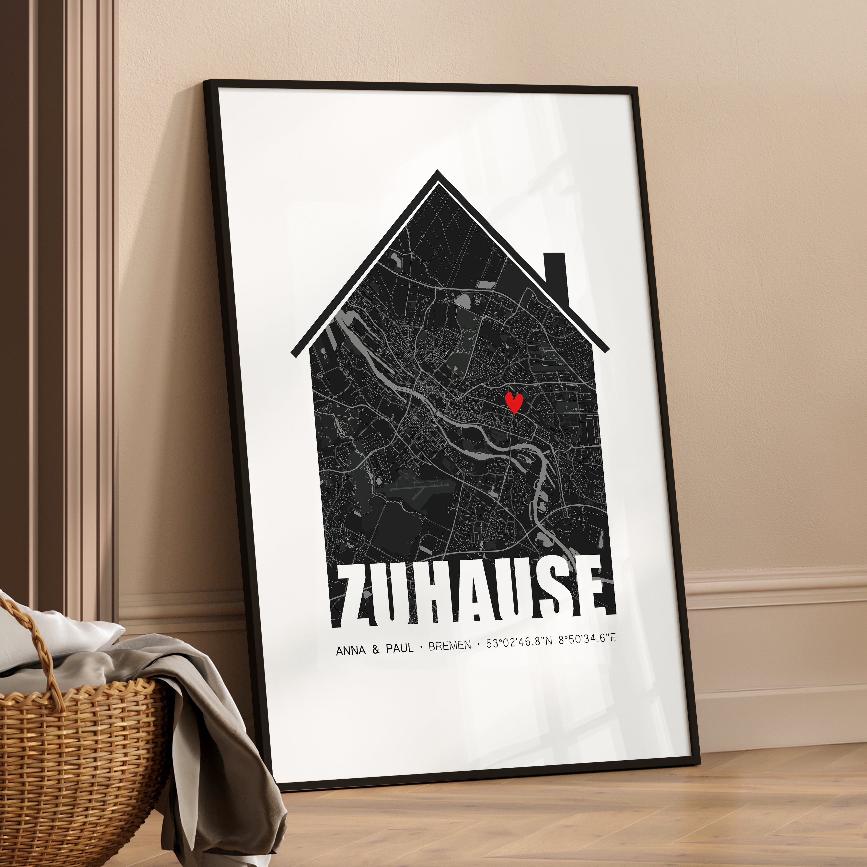 Personalisiertes Geschenk Einzug Haus
