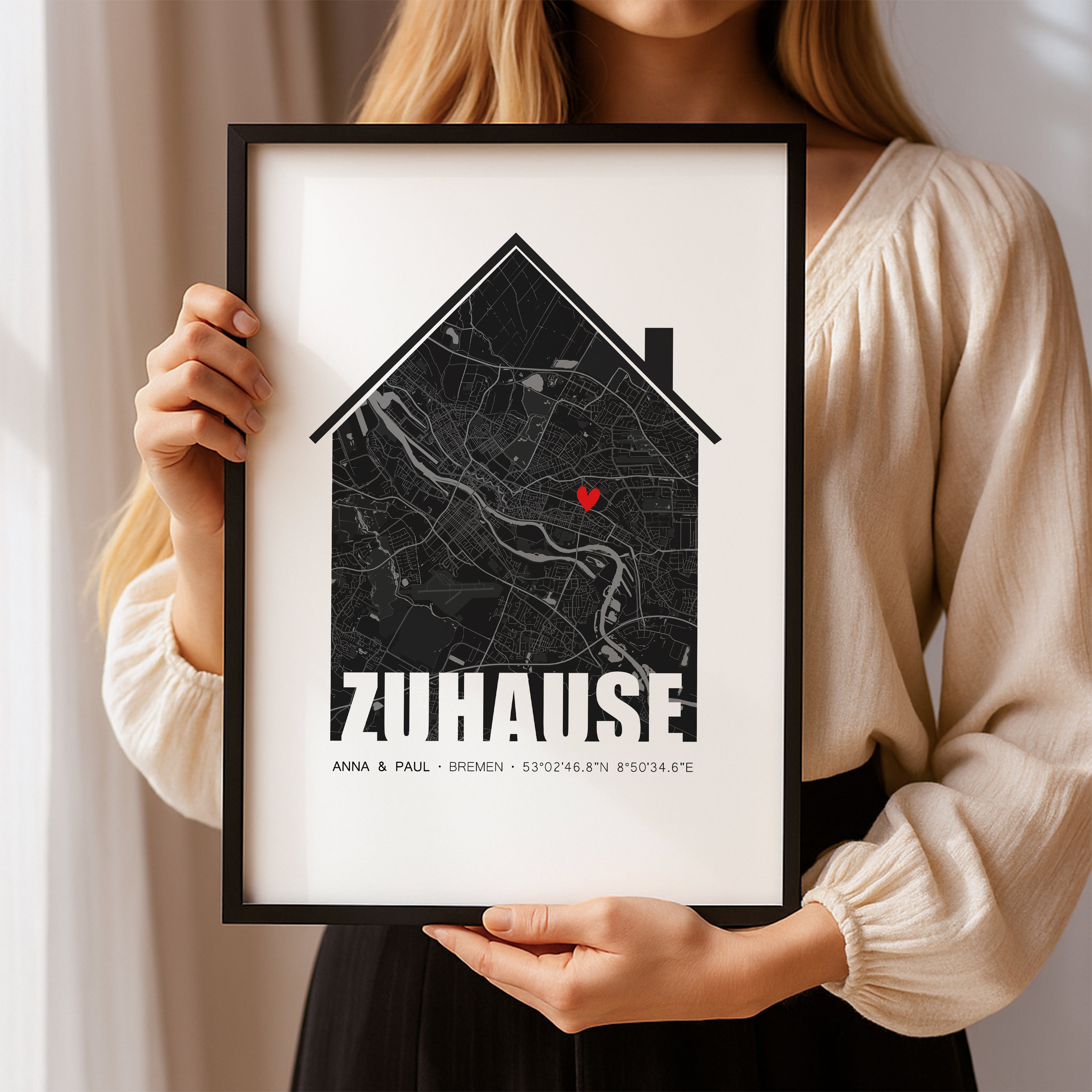 Personalisiertes Geschenk Einzug Haus