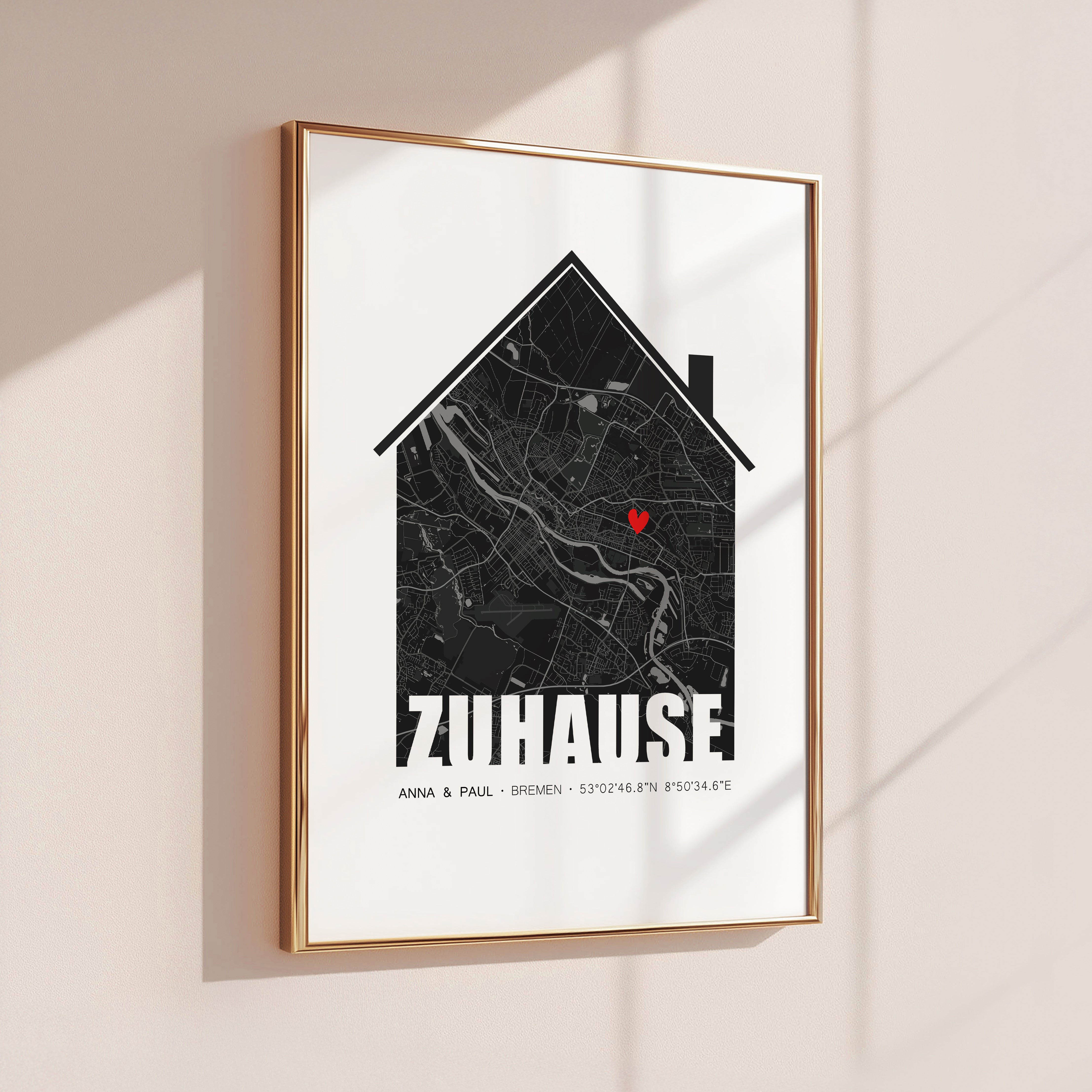 Personalisiertes Geschenk Einzug Haus