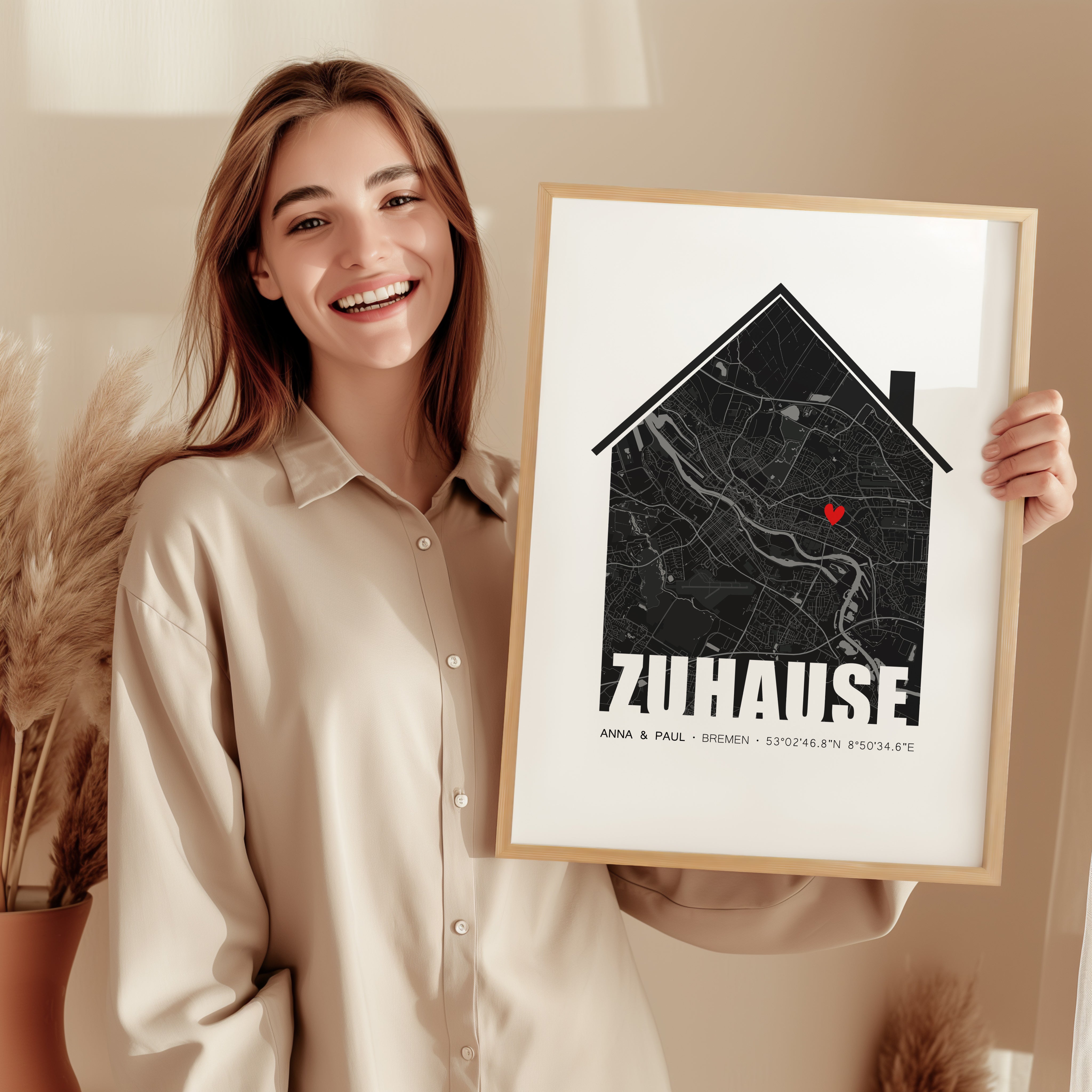 Personalisiertes Geschenk Einzug Haus