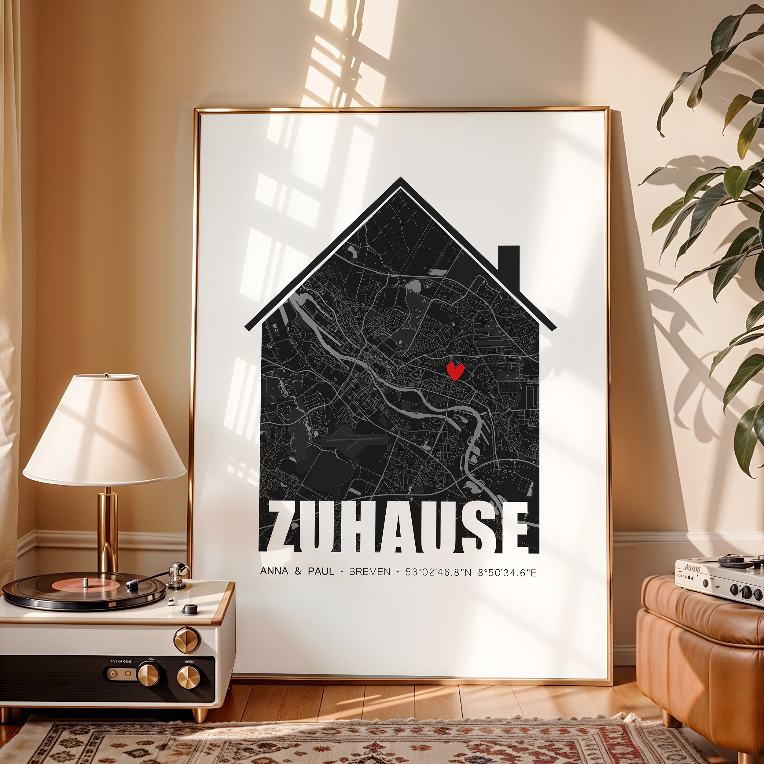 Personalisiertes Geschenk Einzug Haus