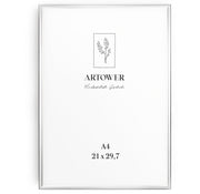 Bilderrahmen für A4 (21 x 29,7 cm) - Alu Silber