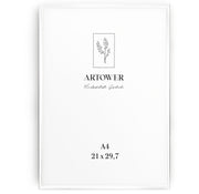 Bilderrahmen für A4 (21 x 29,7 cm) - Alu Weiß