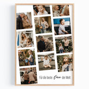 Personalisierter Foto-Collage Poster – Für die beste Oma der Welt
