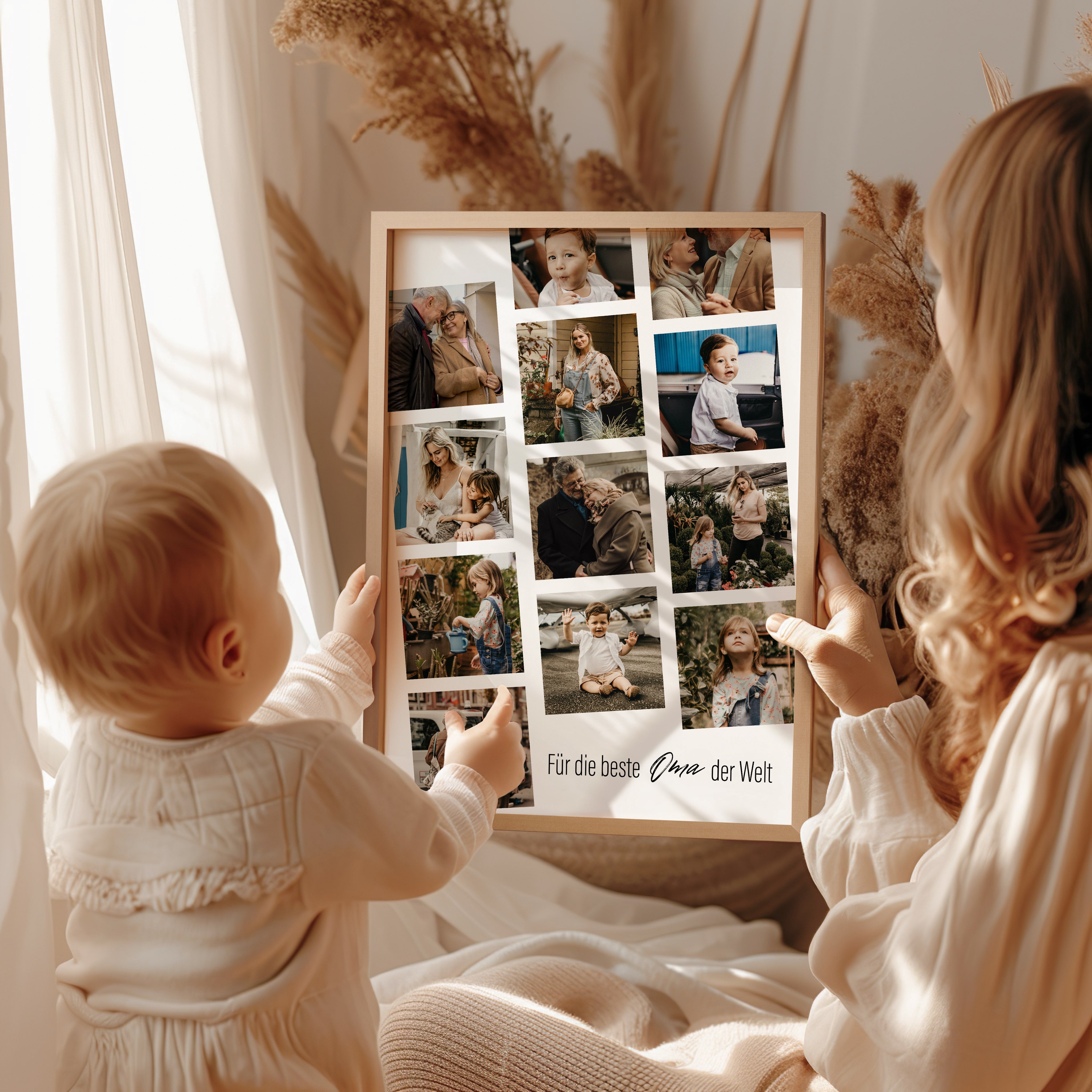 Personalisierter Foto-Collage Poster – Für die beste Oma der Welt