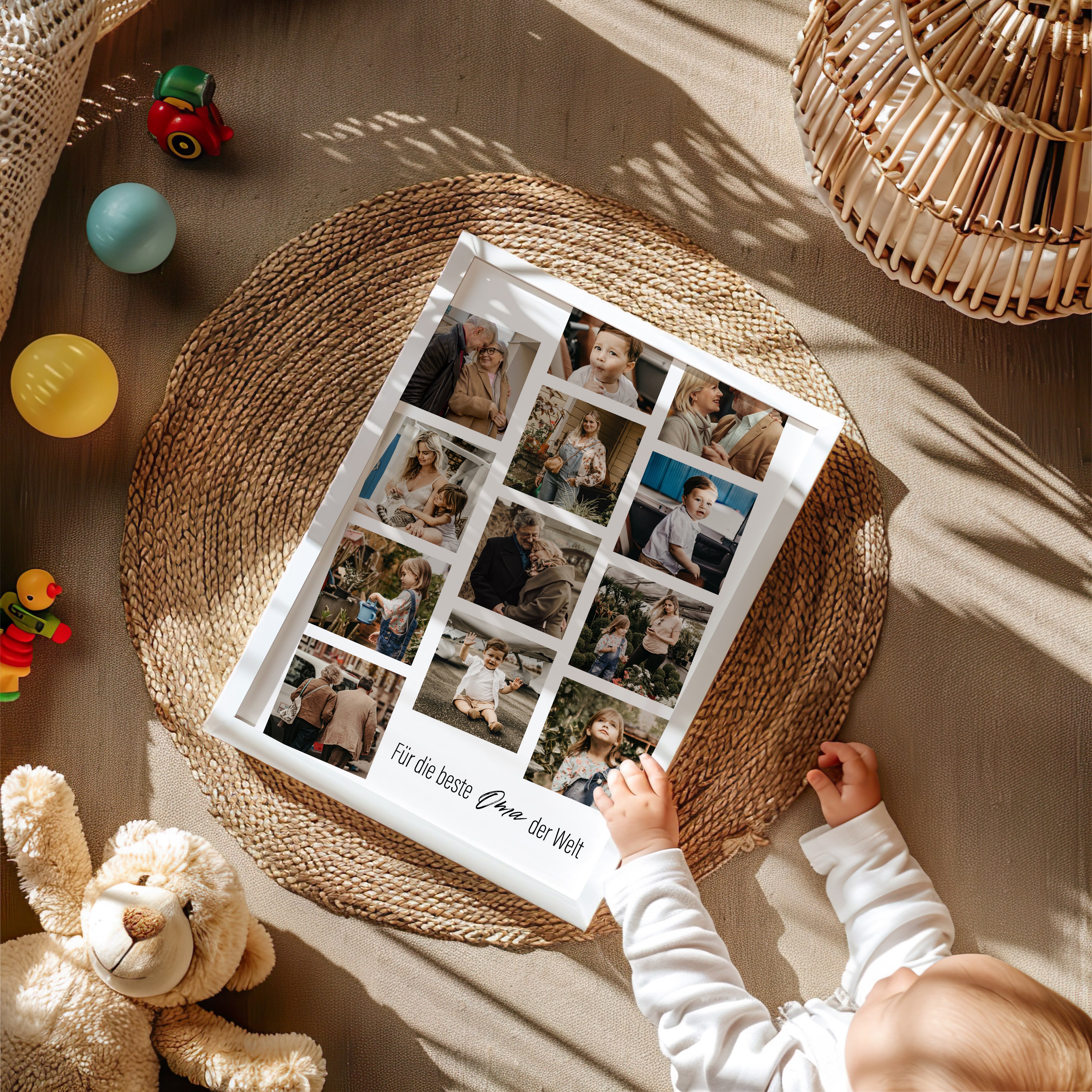 Personalisierter Foto-Collage Poster – Für die beste Oma der Welt