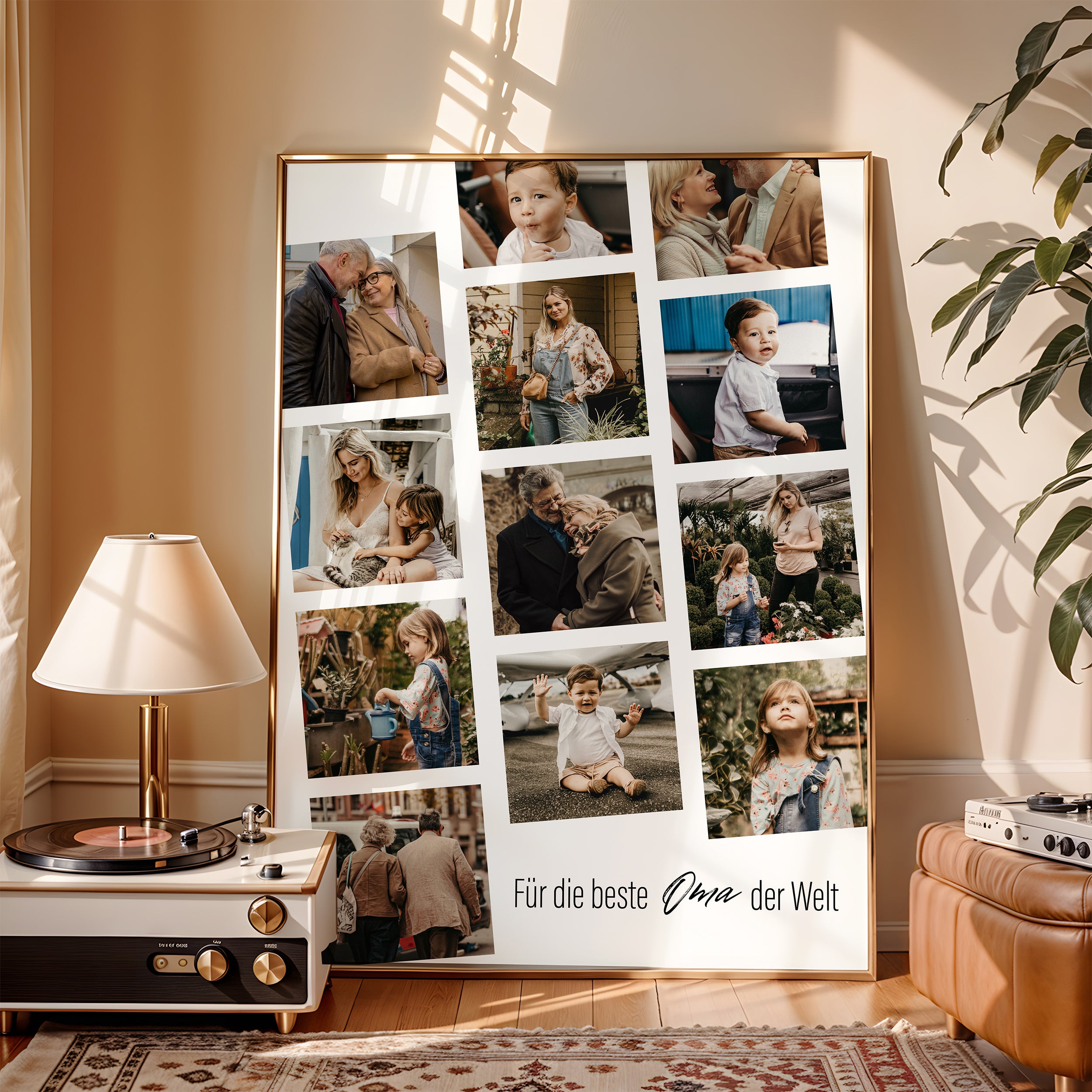 Personalisierter Foto-Collage Poster – Für die beste Oma der Welt
