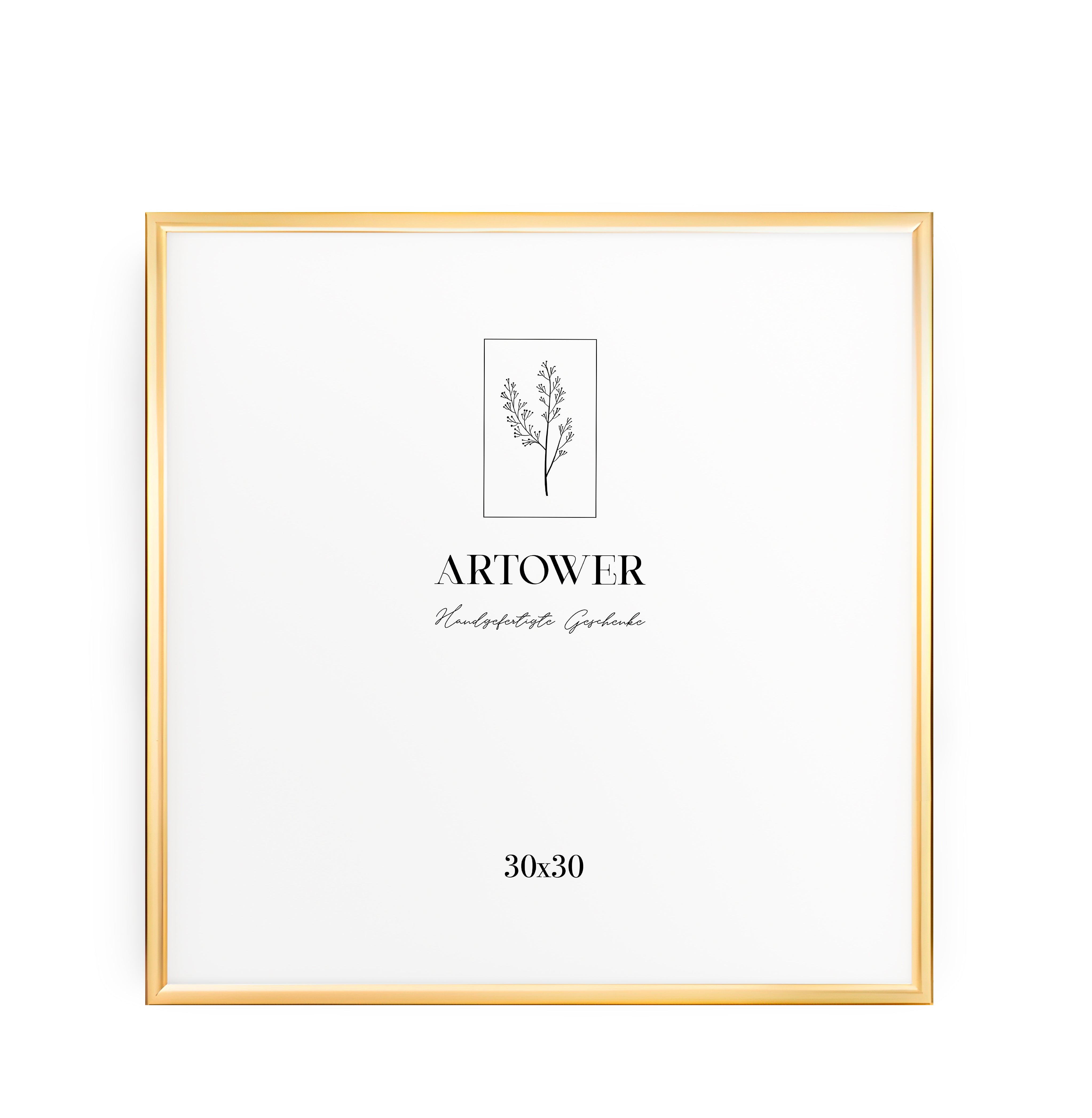 Artower® Bilderrahmen Gold Metall Dünner Rahmen