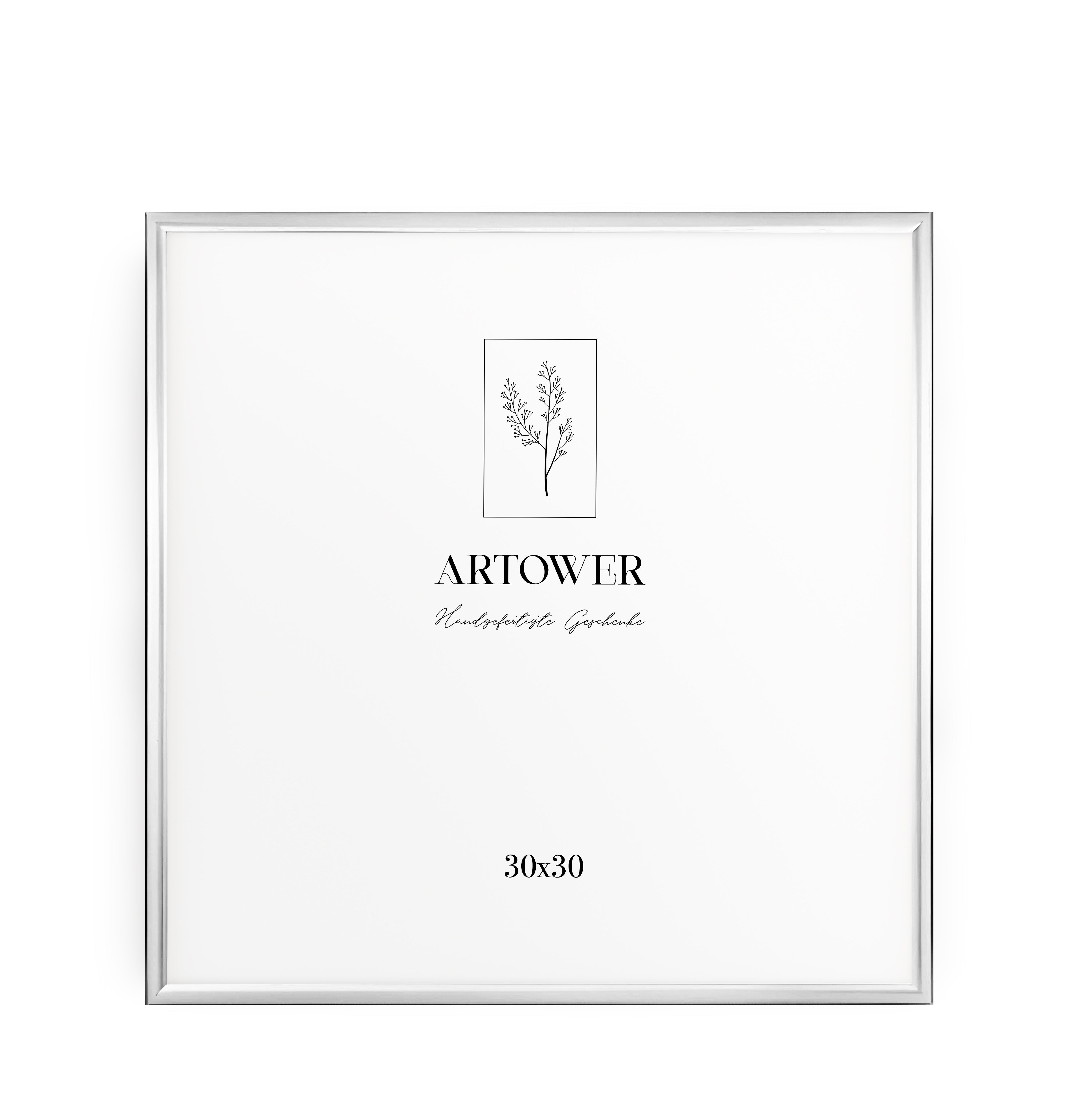 Artower® Bilderrahmen Silber Metall Dünner Rahmen