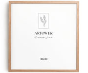 Holzrahmen für 30 x 30 cm - Natur Eiche