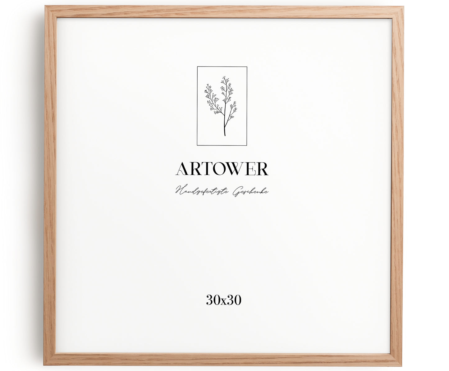 Artower® Bilderrahmen Natur Holz Eiche Dünner Rahmen