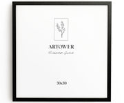 Holzrahmen für 30 x 30 cm - Schwarz