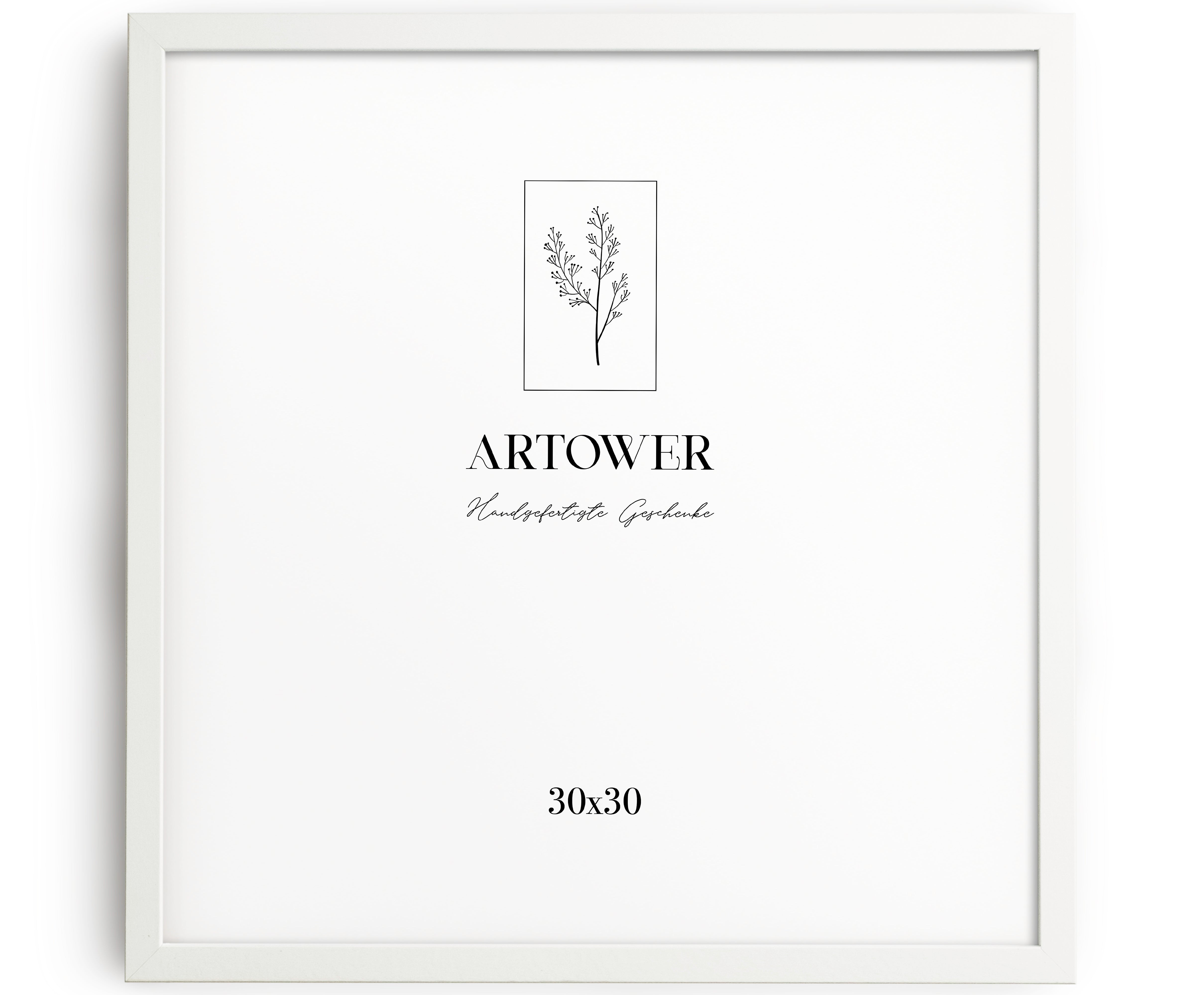 Artower® Bilderrahmen Weiß Holz Dünner Rahmen