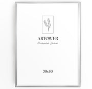 Bilderrahmen für 30 x 40 cm - Alu Silber