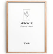 Holzrahmen für 30 x 40 cm - Natur Eiche