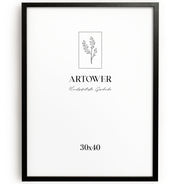 Bilderrahmen für 30 x 40 cm - Holz Schwarz