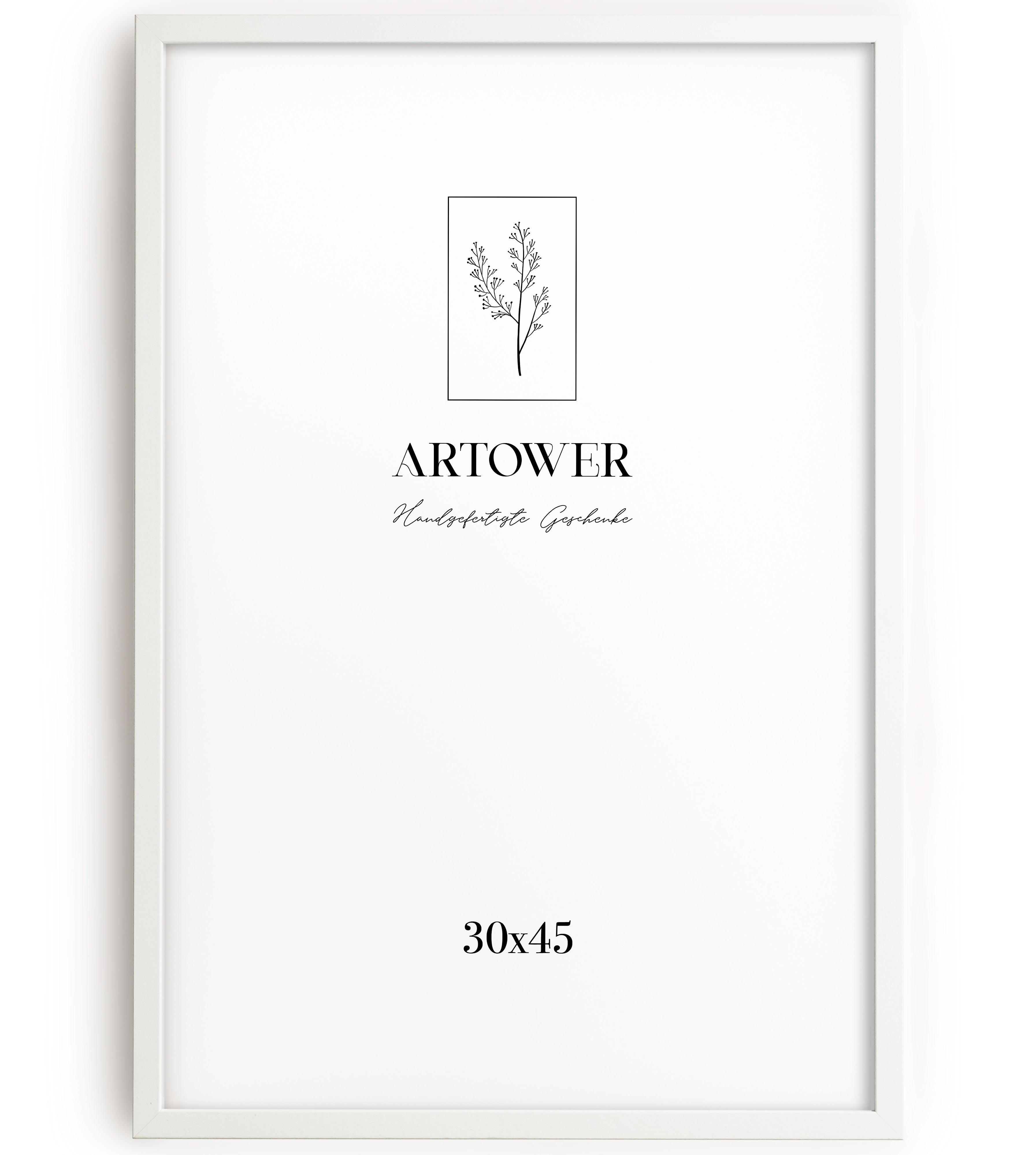 Artower® Bilderrahmen Weiß Holz Dünner Rahmen