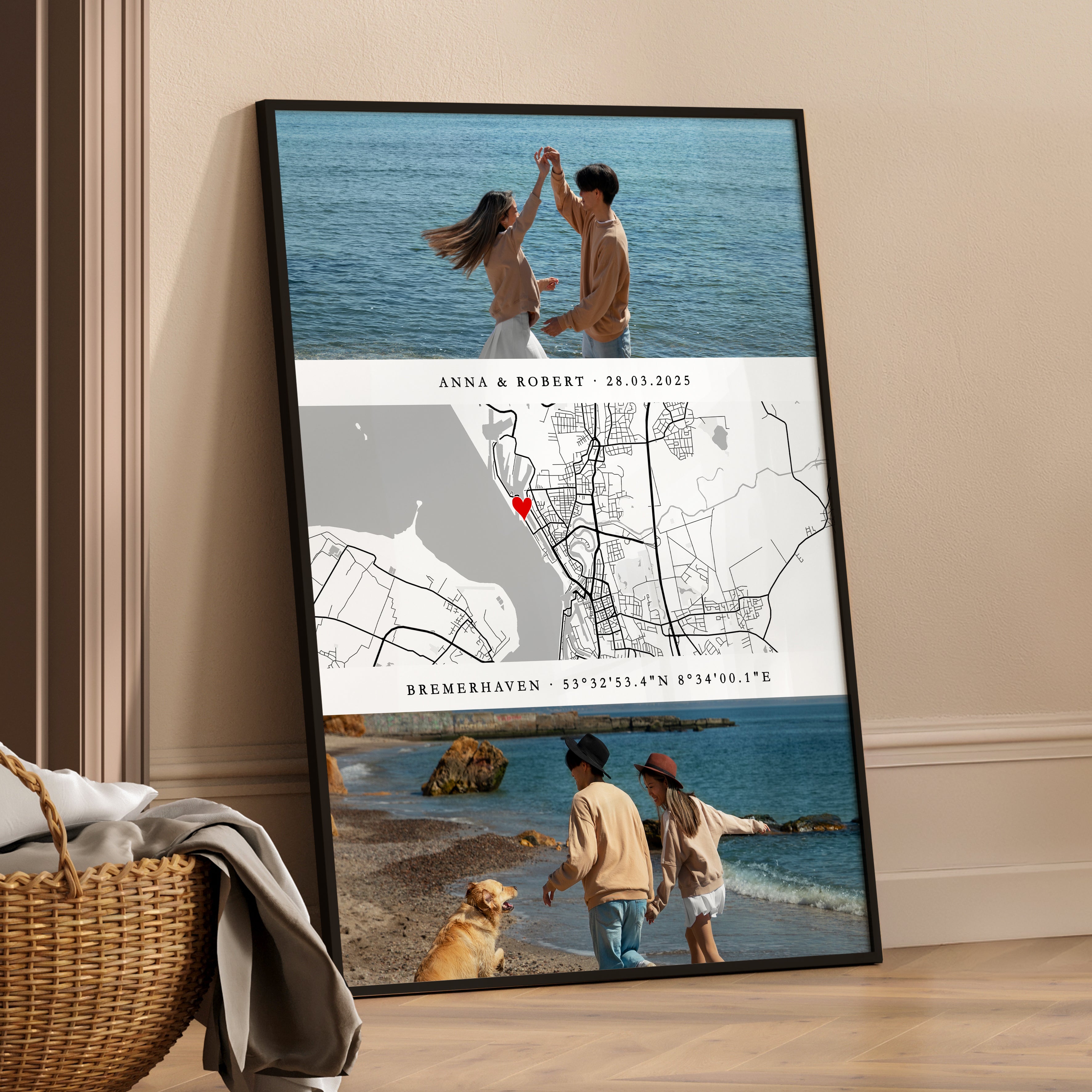 Personalisiertes Ehemann Geschenk Kartenposter