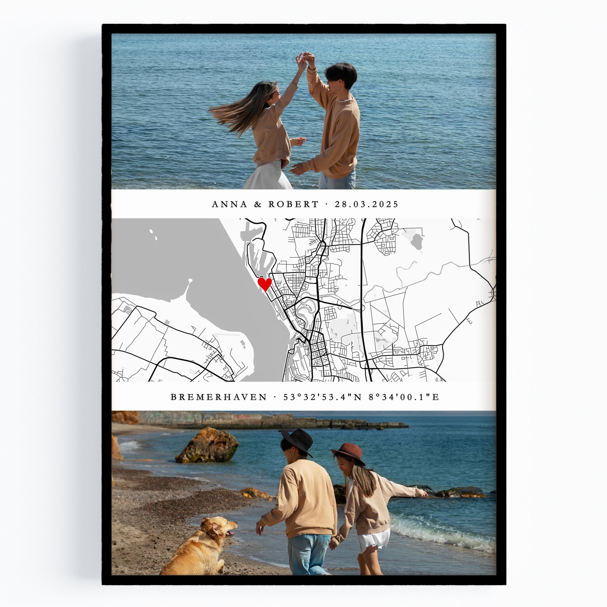 Personalisiertes Ehemann Geschenk Kartenposter