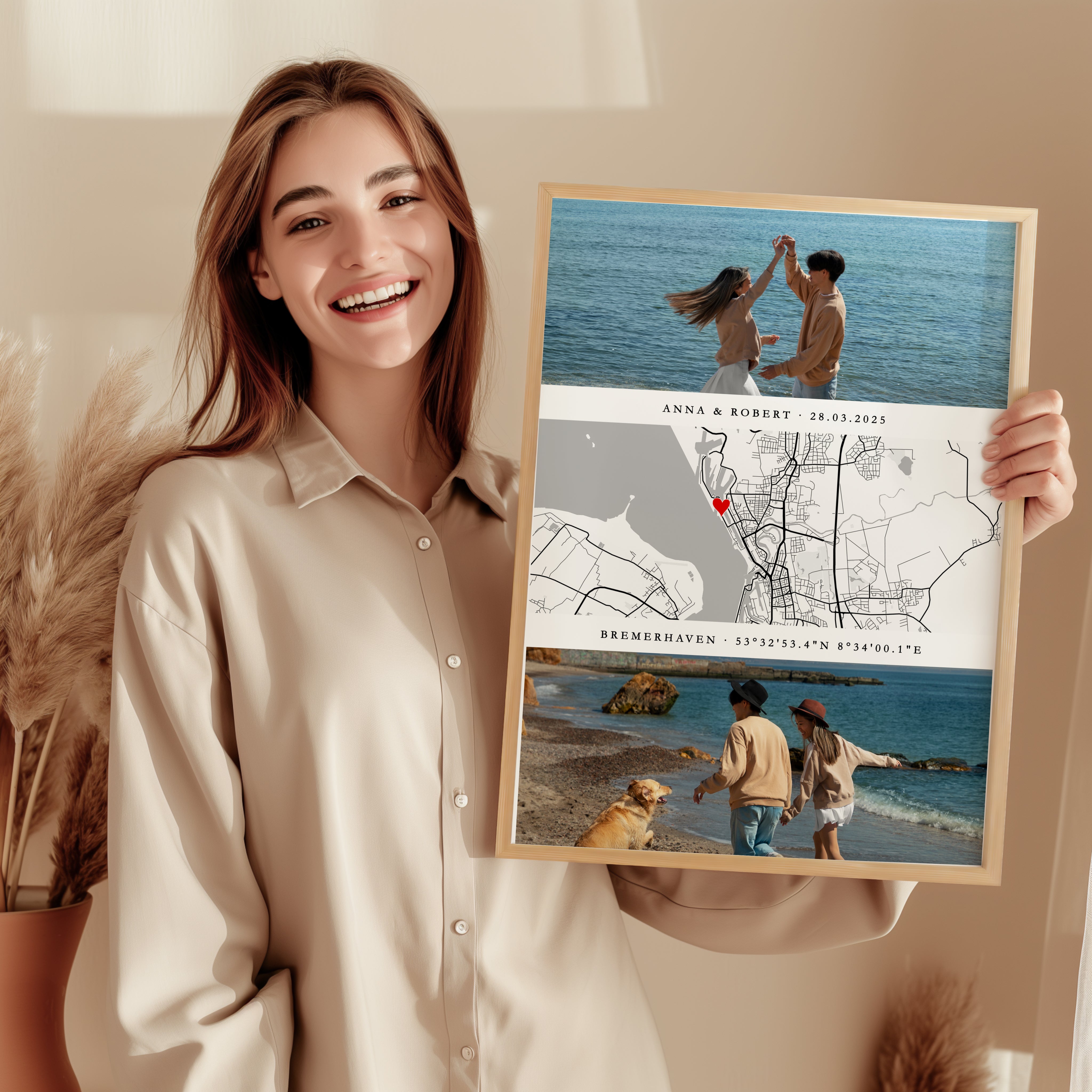 Personalisiertes Ehemann Geschenk Kartenposter
