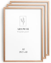 Bilderrahmen 3er Set A3 Holz Natur Eiche