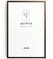 Artower® Bilderrahmen Braun Holz Dünner Rahmen