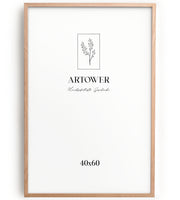 Artower® Bilderrahmen Natur Holz Eiche Dünner Rahmen