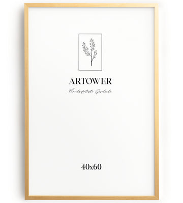 Artower® Bilderrahmen Natur Holz Dünner Rahmen