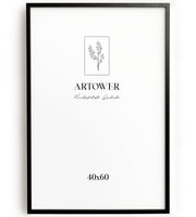 Bilderrahmen für 40 x 60 cm - Holz Schwarz