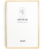 Artower® Bilderrahmen Gold Metall Dünner Rahmen