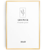 Bilderrahmen für 40 x 60 cm - Alu Gold