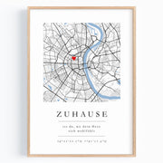 Zuhause Poster Einweihungsgeschenk Haus