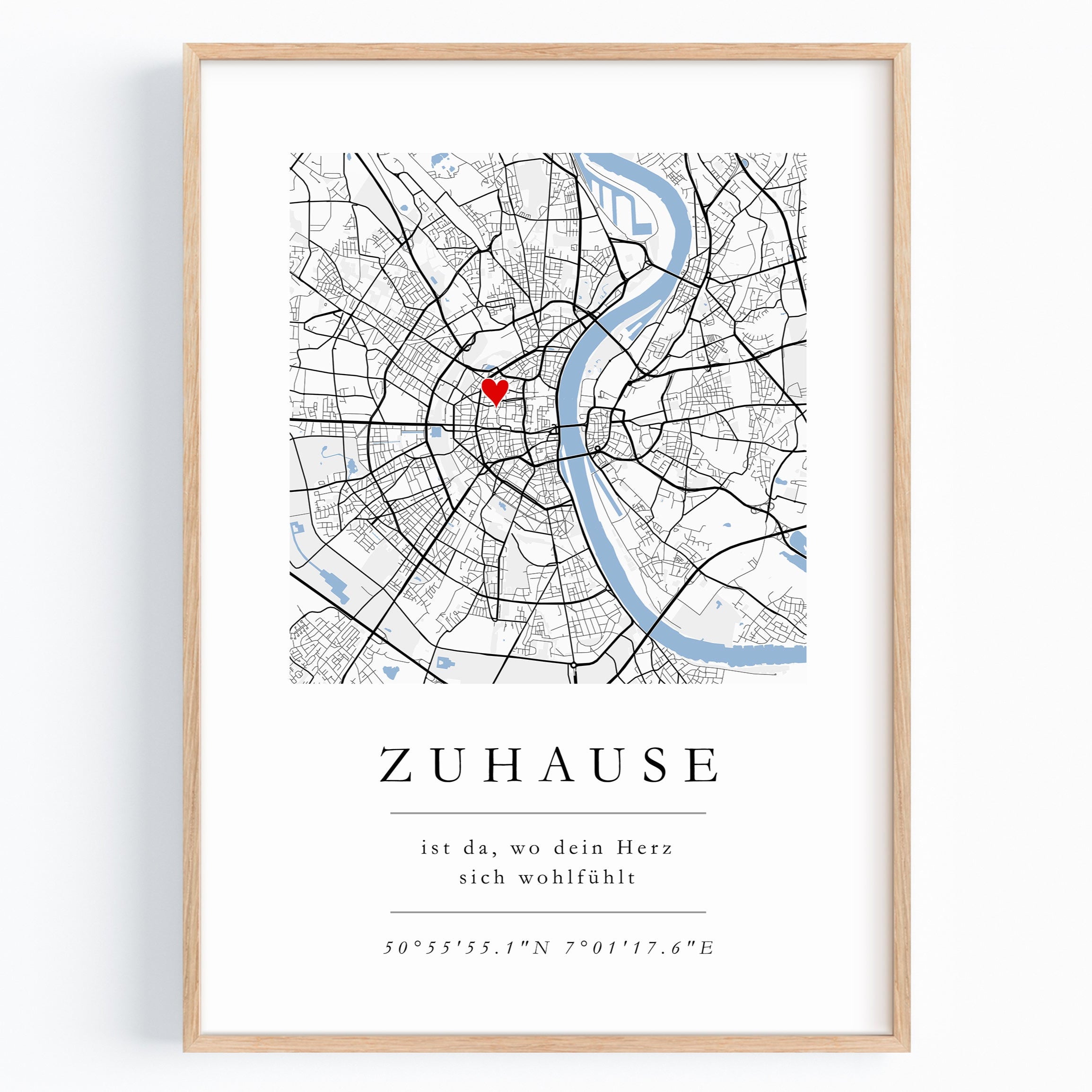 Zuhause Poster Einweihungsgeschenk Haus
