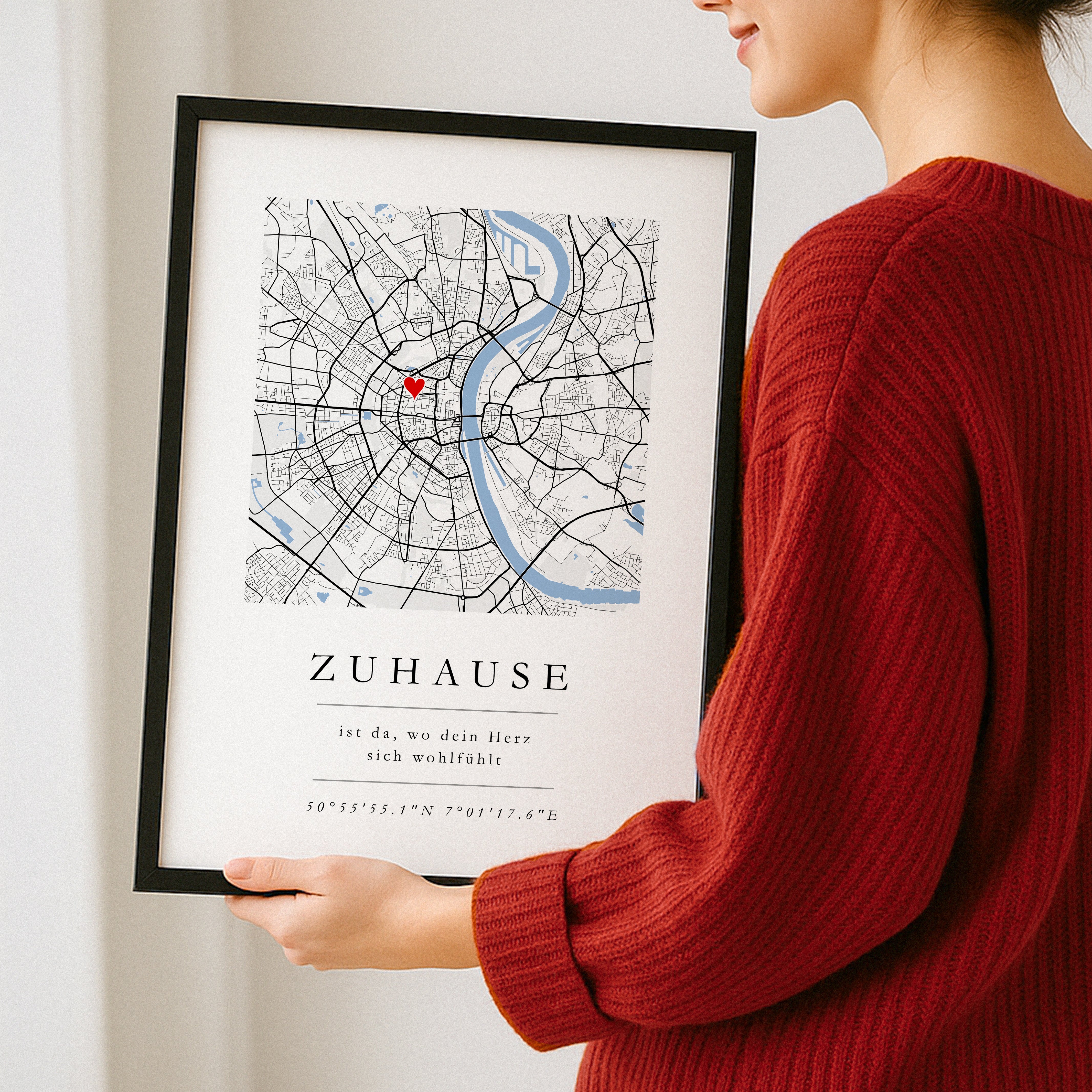 Zuhause Poster Einweihungsgeschenk Haus