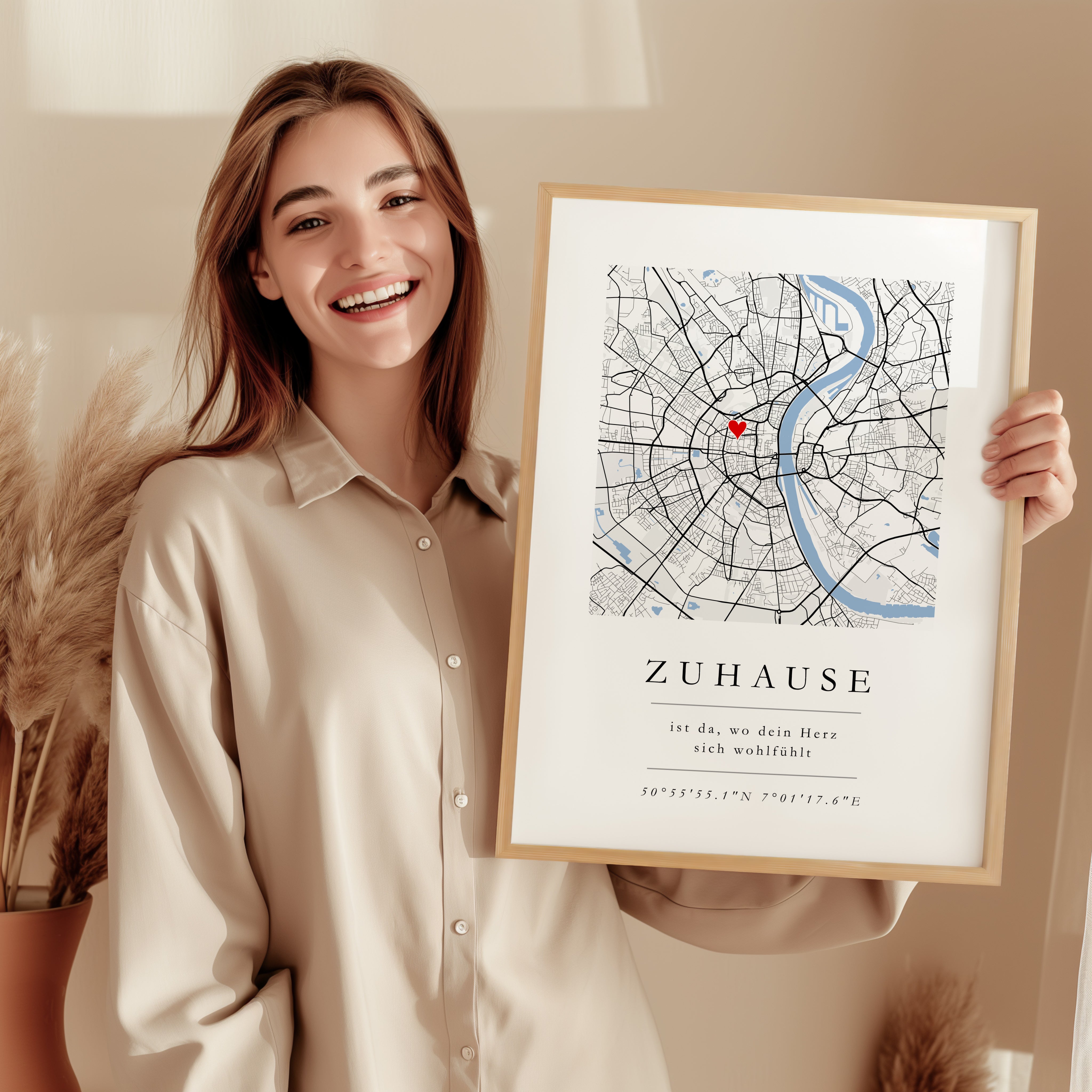 Zuhause Poster Einweihungsgeschenk Haus