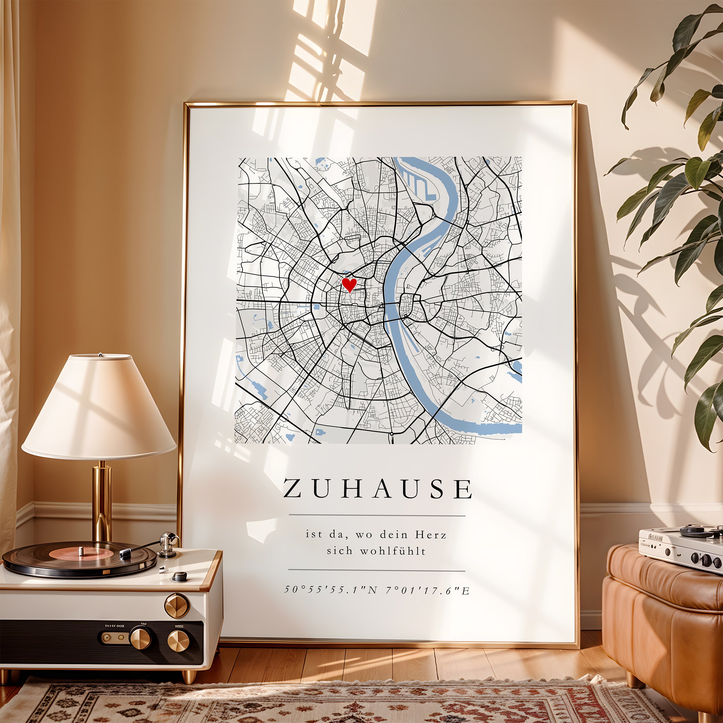 Zuhause Poster Einweihungsgeschenk Haus