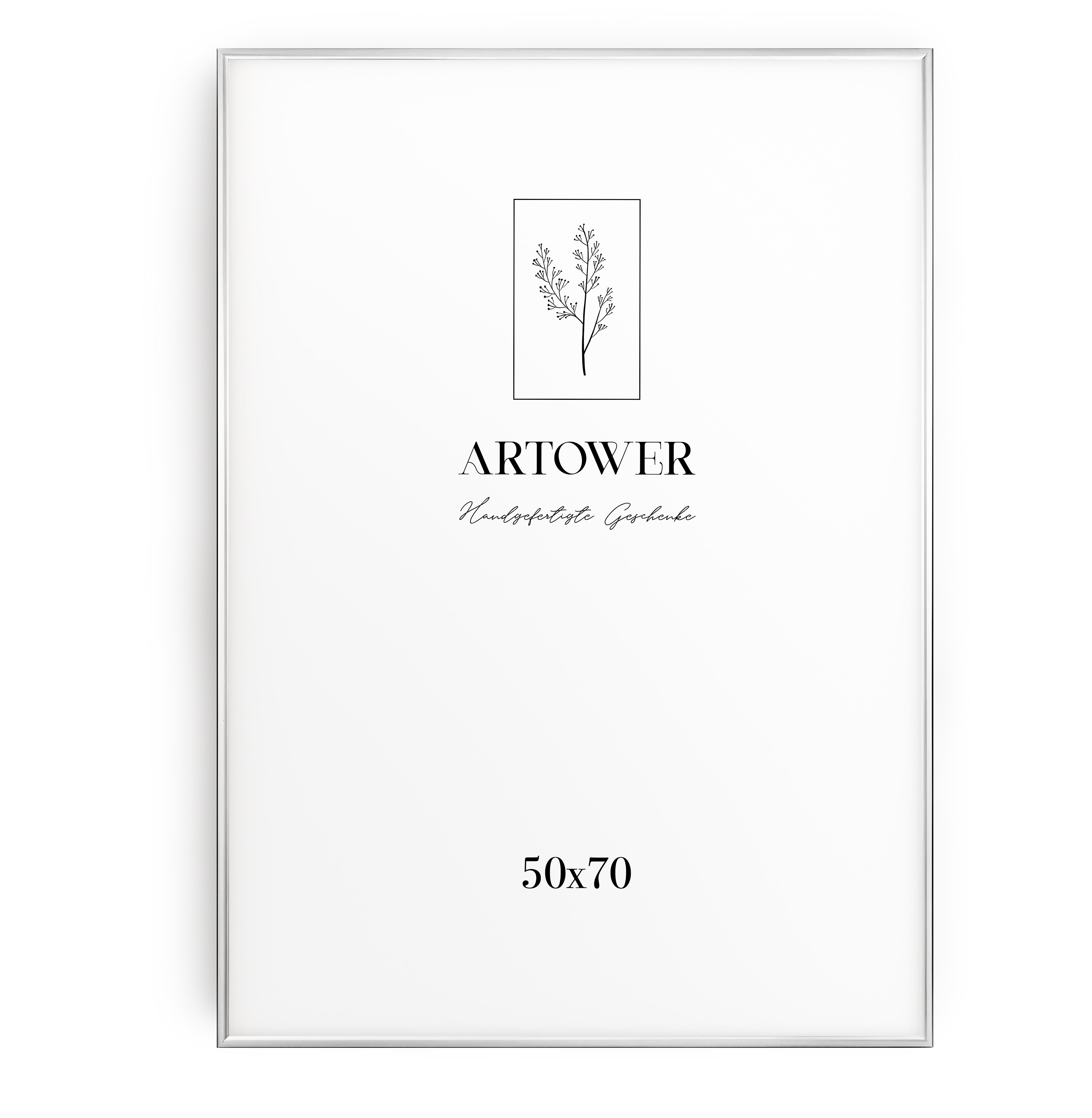 Artower® Bilderrahmen Silber Metall Dünner Rahmen