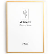 Bilderrahmen für 50 x 70 cm - Holz Natur Hell