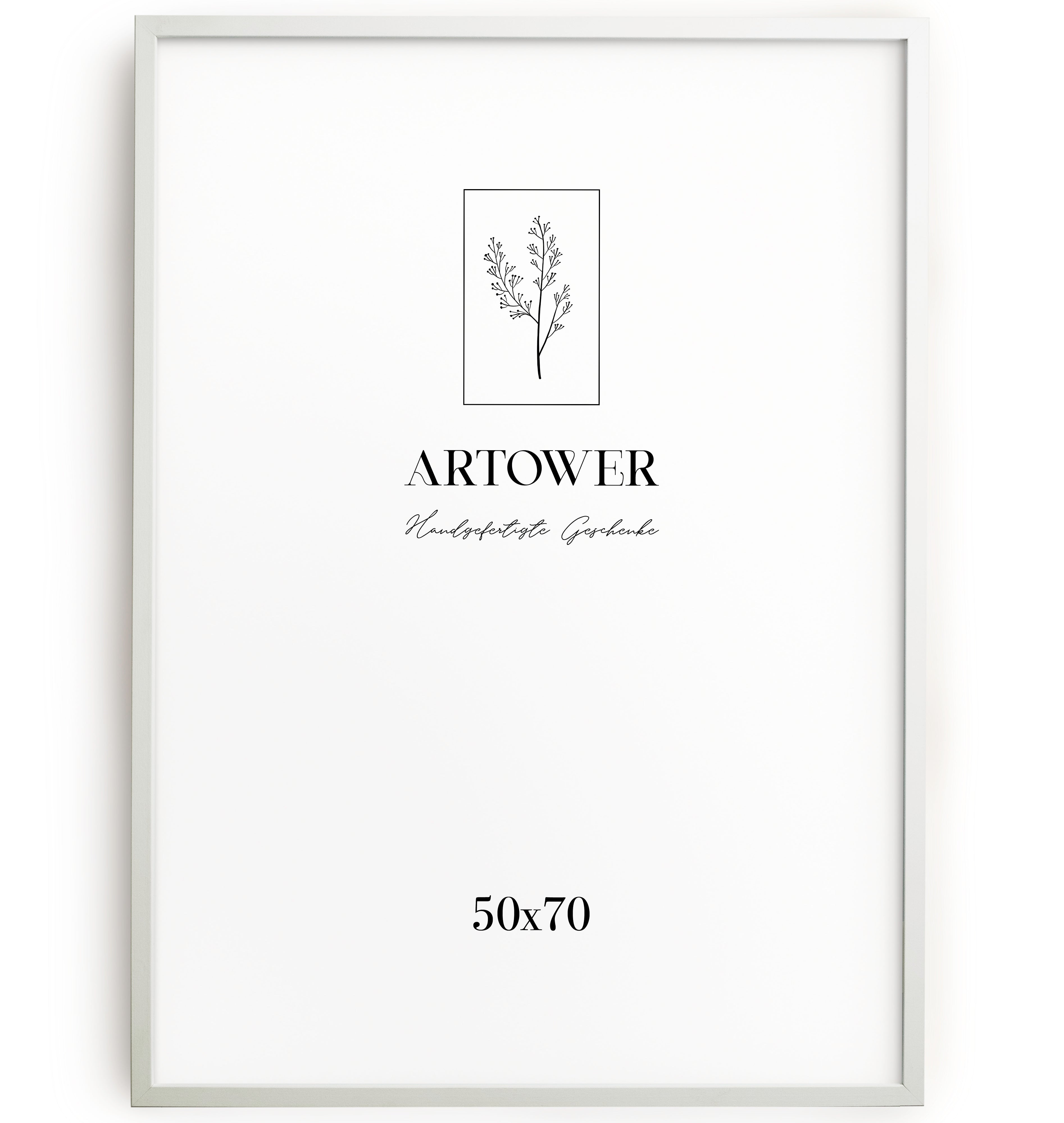 Holzrahmen für 50 x 70 cm - Weiß