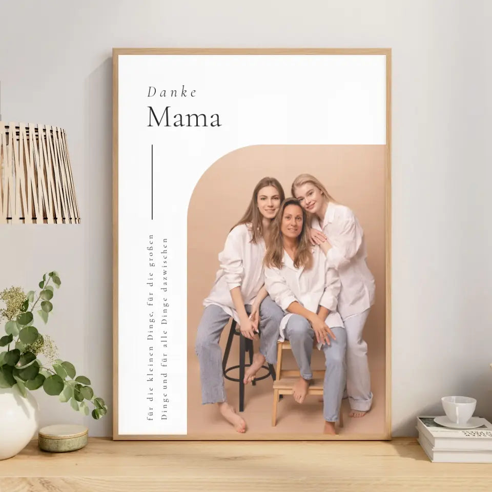 Muttertagsgeschenk Danke Mama Poster