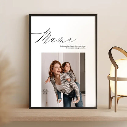 Mama Poster mit Fotos Muttertagsgeschenk