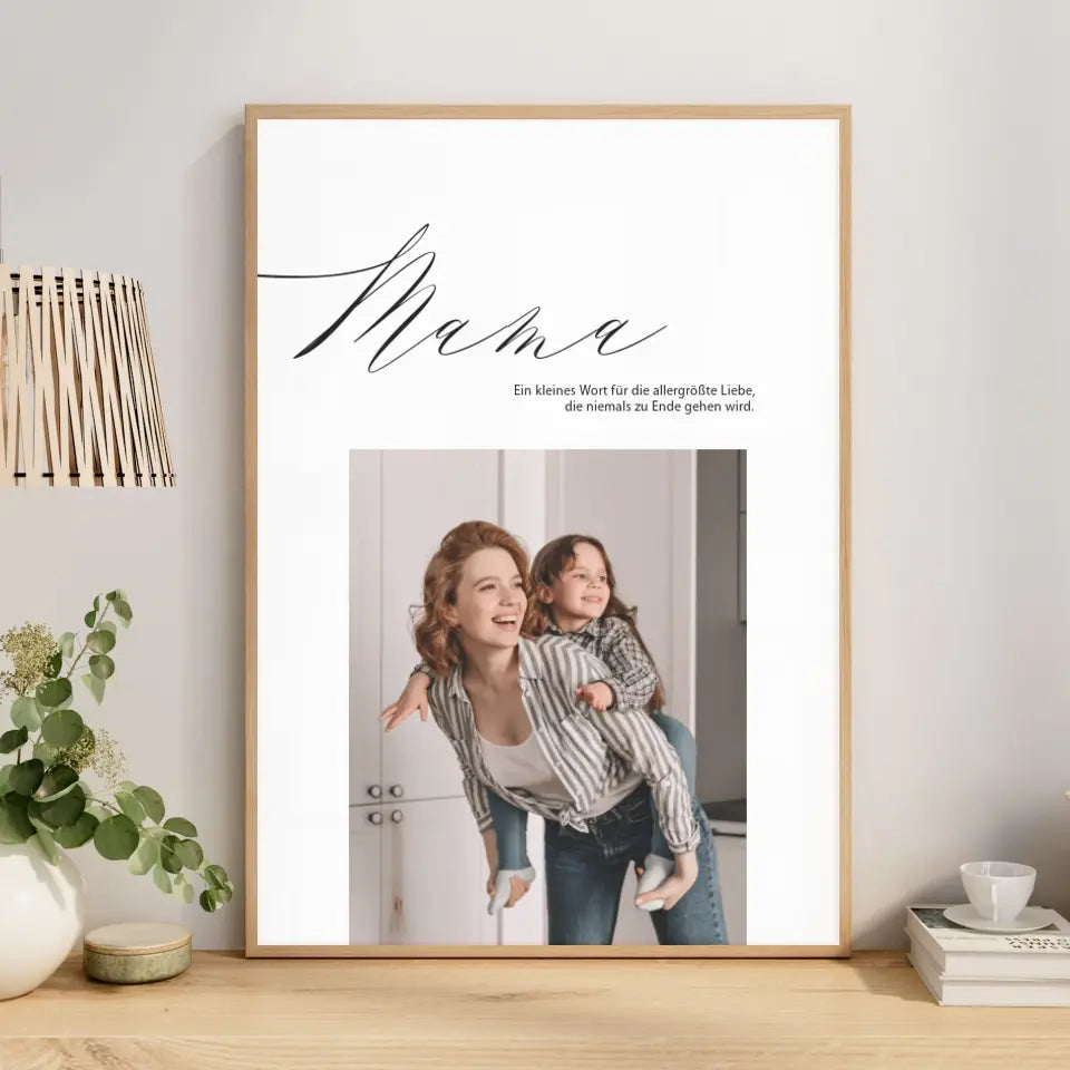 Mama Poster mit Fotos Muttertagsgeschenk