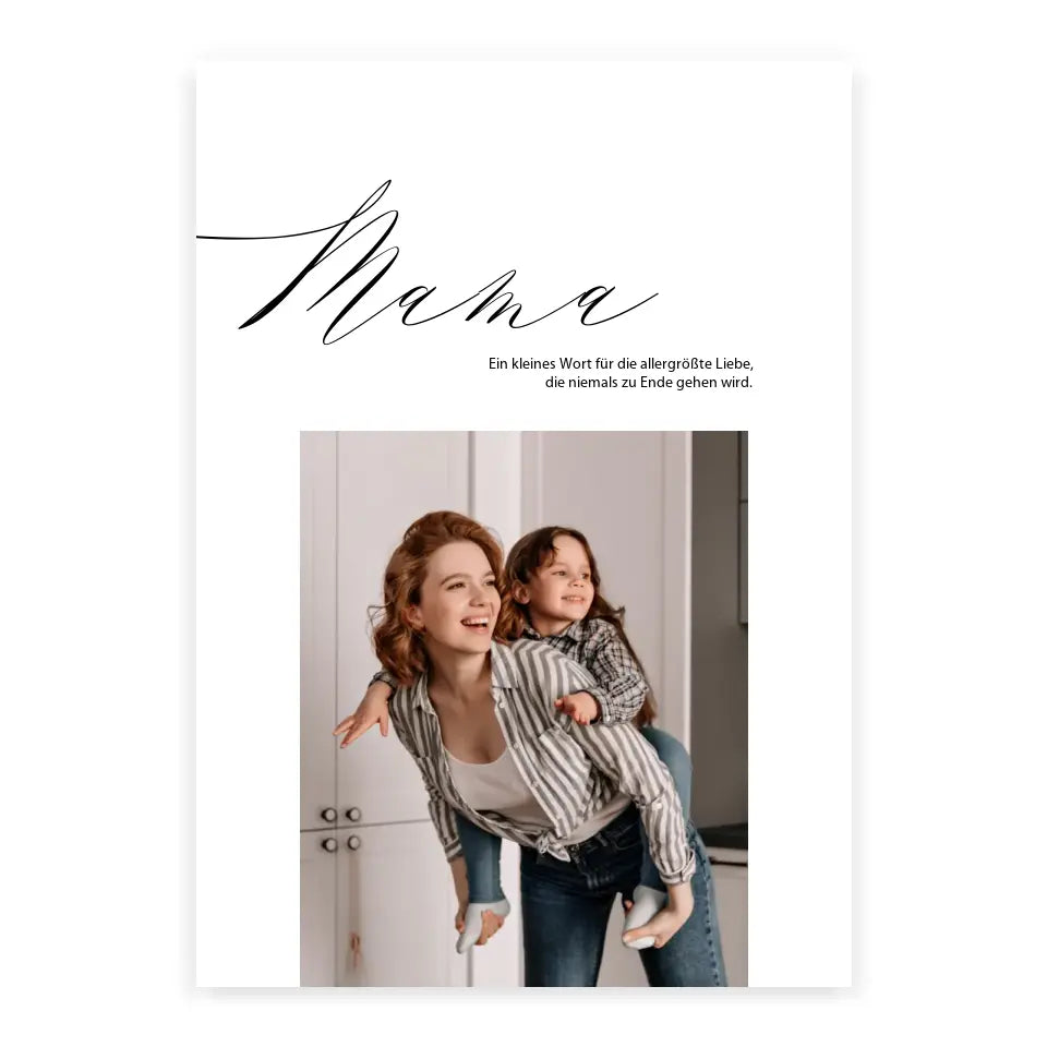 Mama Poster mit Fotos Muttertagsgeschenk