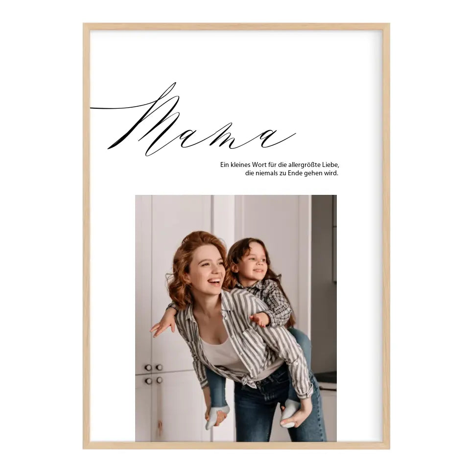 Mama Poster mit Fotos Muttertagsgeschenk