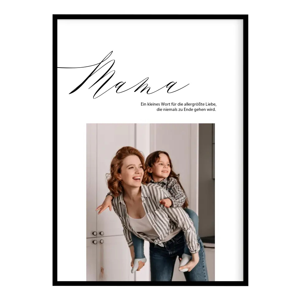 Mama Poster mit Fotos Muttertagsgeschenk