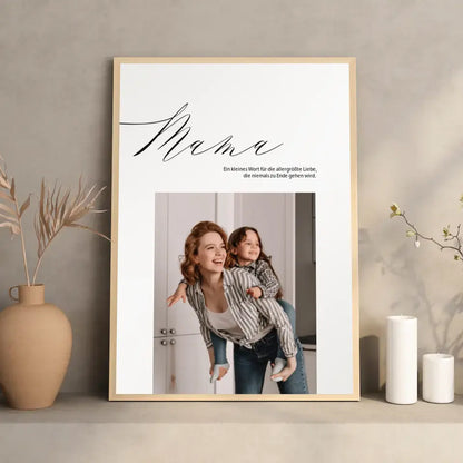 Mama Poster mit Fotos Muttertagsgeschenk