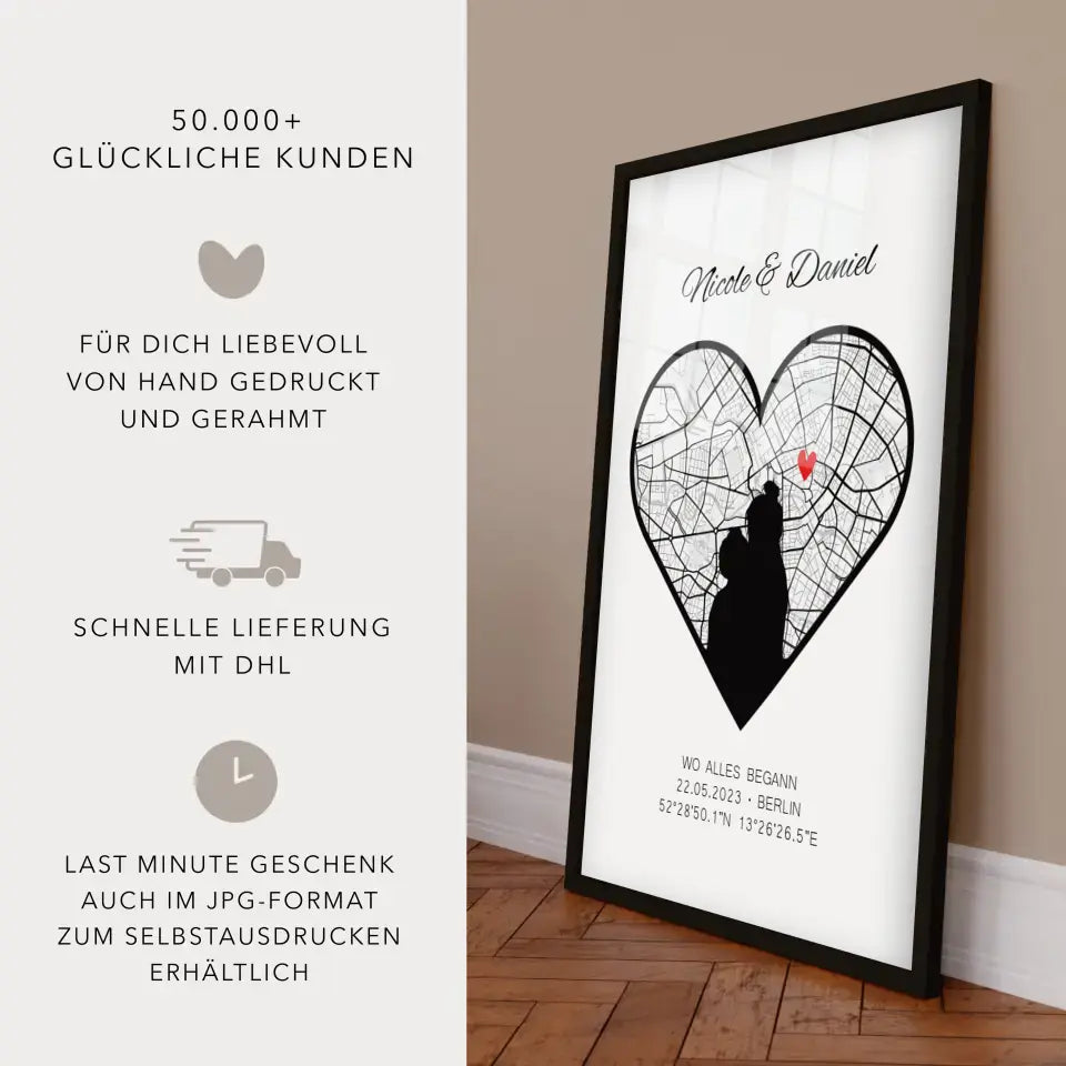 Poster Jahrestag Geschenk für sie